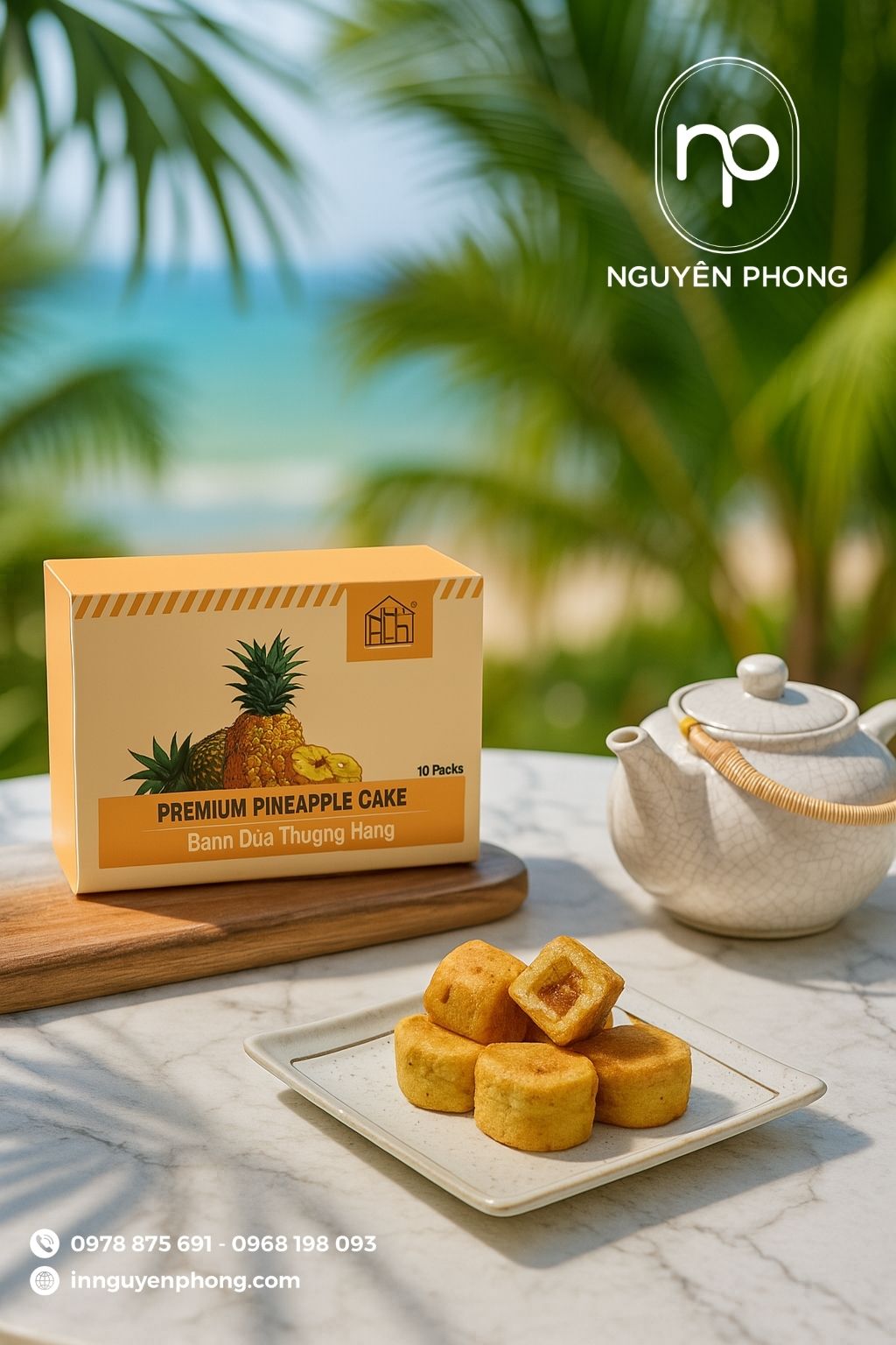 Mẫu hộp giấy đựng mứt dứa